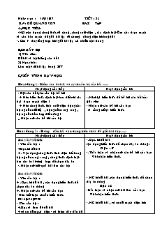 Giáo án Vật lý 11 NC - Tiết 23 - Bài tập