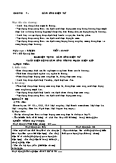 Giáo án Vật lý 11 NC - Tiết 58, 59 - Hiện tượng cảm ứng điện từ Suất điện động cảm ứng trong mạch điện kín