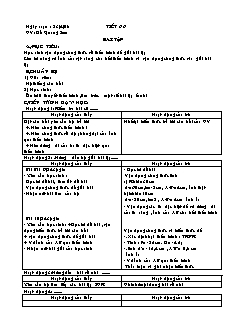 Giáo án Vật lý 11 NC - Tiết 76 - Bài tập