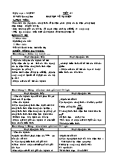 Giáo án Vật lý 11 - Tiết 11: Bài tập về tụ điện - GV: Đỗ Quang Sơn