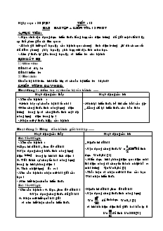 Giáo án Vật lý 11 - Tiết 12: Bài tập + kiểm tra 15 phút
