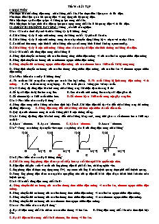 Giáo án Vật lý 11 - Tiết 35 - Bài tập