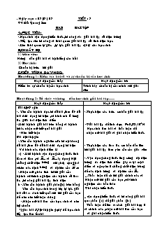 Giáo án Vật lý 11 - Tiết 7: Bài tập - GV: Đỗ Quang Sơn