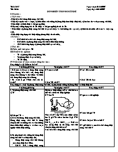 Giáo án Vật lý nâng cao 11 - Tiết 33, 34 - Dòng điện trong chất khí