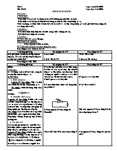 Giáo án Vật lý nâng cao 11 - Tiết 39, 40 - Dụng cụ bán dẫn