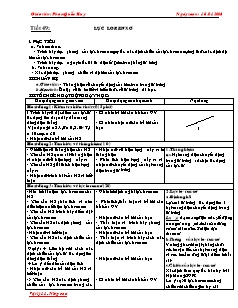 Giáo án Vật lý nâng cao 11 - Tiết 49 - Lực Lorenxơ