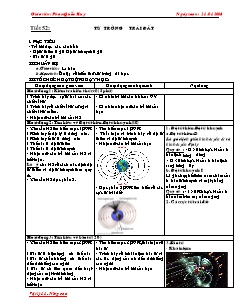 Giáo án Vật lý nâng cao 11 - Tiết 52 - Từ trường trái đất