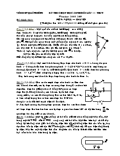 Ôn thi học sinh giỏi Vật lý 11 - Đề 10