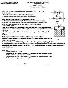Ôn thi học sinh giỏi Vật lý 11 - Đề 12