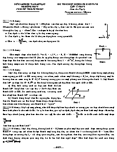 Ôn thi học sinh giỏi Vật lý 11 - Đề 15