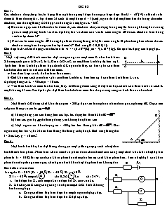 Ôn thi học sinh giỏi Vật lý 11 - Đề 2