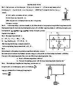 Ôn thi học sinh giỏi Vật lý 11 - Đề 8