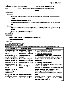 Giáo án Vật lý 11 - Khoa cơ bản - Cả năm