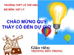 Bài giảng Vật lí 11 - Tiết 48 - Tự cảm