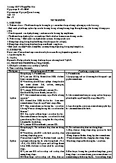 Giáo án Vật lí 11 - Bài 19 - Từ trường