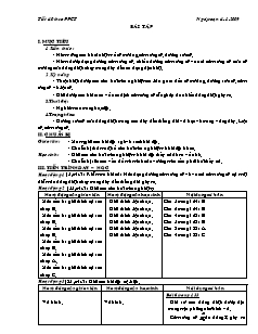 Giáo án Vật lí 11 - Ban cơ bản - Tiết 40 - Bài tập