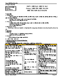 Giáo án Vật Lý 11 BCB - GV: Nguyễn Thanh Tủy - Trường THPT Phan Ngọc Hiển