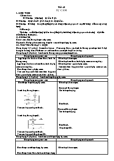 Giáo án Vật lý 11 CB - Chương V - Tiết 48 - Tự cảm