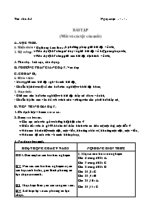 Giáo án Vật lý 11 CB - GV: Hoàng Hải Hà - Tiết 63 - Bài tập (mắt và các tật của mắt)