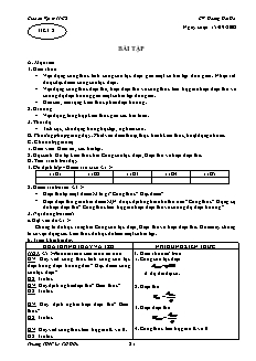 Giáo án Vật lý 11 CB - GV: Hoàng Hải Hà - Tiết 8 - Bài tập