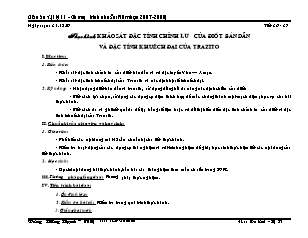 Giáo án Vật lý 11 - Chương trình chuẩn - Tiết 36, 37 Thực hành: Khảo sát đặc tính chỉnh lưu của điốt bán dẫn và đặc tính khuếch đại của trazito