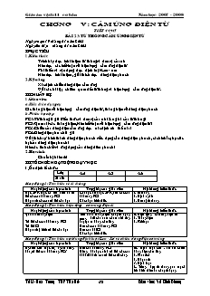 Giáo án Vật lý 11 cơ bản - Chương V: Cảm ứng điện từ