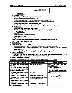 Giáo án Vật lý 11 cơ bản - Tiết 48 đến 69 - GV: Lê Quân