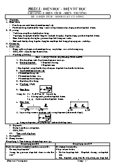 Giáo án Vật lý 11 nâng cao đủ năm