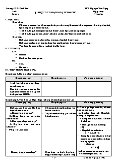 Giáo án Vật Lý 11NC - Trường THPT Bình Sơn - GV : Nguyễn Văn Đặng