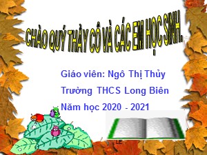 Bài giảng Ngữ văn Lớp 9 - Tiết 1+2: Văn bản Phong cách Hồ Chí Minh - Năm học 2020-2021 - Ngô Thị Thủy