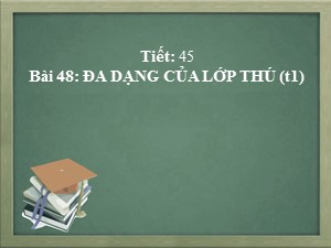 Bài giảng Sinh học Lớp 7 - Bài 48: Đa dạng của lớp thú (Tiết 1)