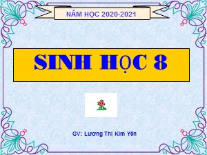 Bài giảng Sinh học Lớp 8 - Bài 9: Cấu tạo và tính chất của cơ - Năm học 2020-2021 - Lương Thị Kim Yến