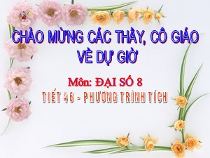 Bài giảng Đại số Lớp 8 - Tiết 46: Phương trình tích - Năm học 2019-2020 - Nguyễn Thị Thanh Thúy