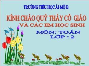 Bài giảng Toán Lớp 2 - Tuần 11: 32-8 - Trường Tiểu học Ái Mộ B