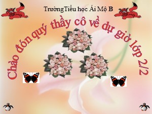 Bài giảng Toán Lớp 2 - Tuần 12: Tìm số bị trừ - Trường Tiểu học Ái Mộ B