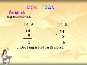 Bài giảng Toán Lớp 2 - Tuần 13: 34-8 - Trường Tiểu học Ái Mộ B