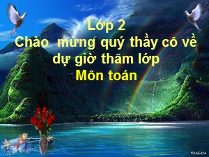 Bài giảng Toán Lớp 2 - Tuần 27: Luyện tập - Trường Tiểu học Ái Mộ B