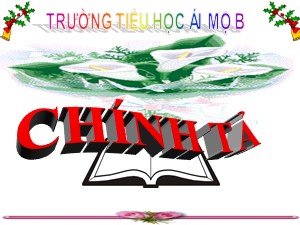 Bài giảng Chính tả Lớp 2 - Tuần 30: Cháu nhớ Bác Hồ - Trường Tiểu học Ái Mộ B