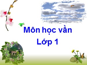 Bài giảng Học vần Lớp 1 - Tuần 15: ôm-ơm - Trường Tiểu học Ái Mộ B