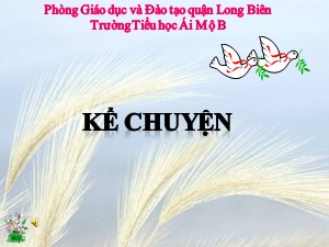 Bài giảng Kể chuyện Lớp 4 - Tuần 16: Kể chuyện được chứng kiến hoặc tham gia - Năm học 2020-2021 - Trường Tiểu học Ái Mộ B