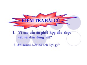 Bài giảng Khoa học Lớp 4 -Tuần 5: Ăn nhiều rau quả chín. Sử dung thực phẩm sạch và an toàn - Năm học 2017-2018