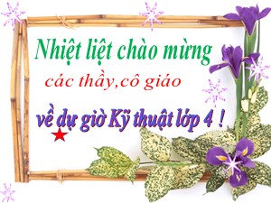 Bài giảng Kĩ thuật Lớp 4 - Tuần 13: Thuê móc xích