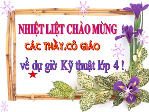 Bài giảng Kĩ thuật Lớp 4 - Tuần 19: Kĩ thuật trồng cây rau hoa - Năm học 2020-2021 - Trường Tiểu học Ái Mộ B