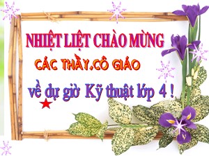 Bài giảng Kĩ thuật Lớp 4 - Tuần 19: Kĩ thuật trồng cây rau hoa