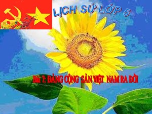 Bài giảng Lịch sử Lớp 5 - Bài 7: Đảng cộng sản Việt Nam ra đời - Trường Tiểu học Đức Giang