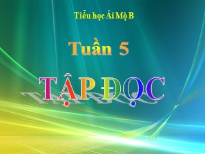 Bài giảng Tập đọc Lớp 2 - Tuần 5: Mục lục sách - Trường Tiểu học Ái Mộ B