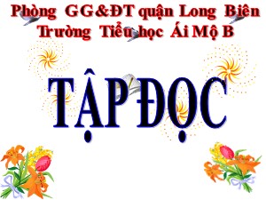 Bài giảng Tập đọc Lớp 4 - Tuần 16: Kéo co - Năm học 2020-2021 - Trường Tiểu học Ái Mộ B