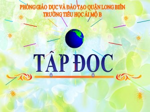 Bài giảng Tập đọc Lớp 4 - Tuần 22: Chợ tết - Năm học 2020-2021 - Trường Tiểu học Ái Mộ B