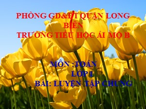 Bài giảng Toán Lớp 1 - Tuần 28: Luyện tập trang 152 - Năm học 2020-2021 - Trường Tiểu học Ái Mộ B