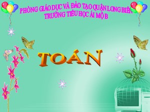 Bài giảng Toán Lớp 4 - Tuần 20: Phân số bằng nhau - Năm học 2020-2021 - Trường Tiểu học Ái Mộ B